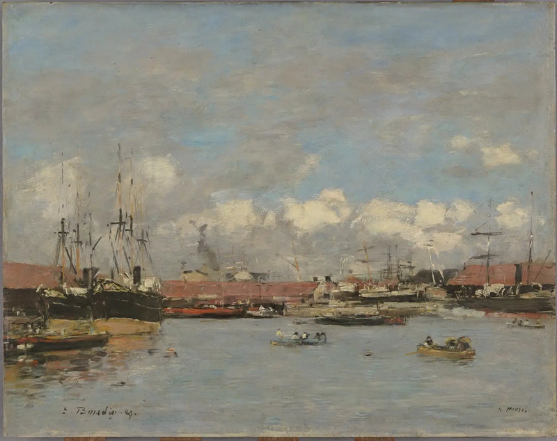 Le Havre, le bassin de la Citadelle - Eugène Boudin