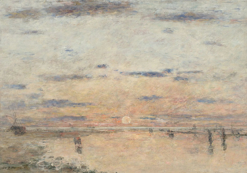 Le Havre: Sunset over the Sea - Eugène Boudin