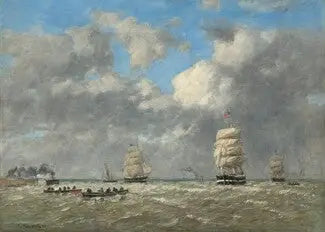 The Harbor - Eugène Boudin
