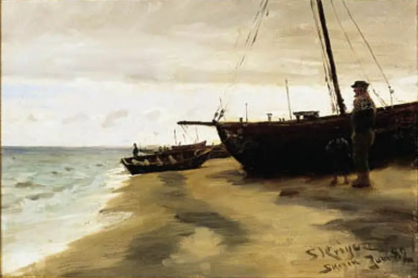 Le hêtre du sud de Skagen. Juin. - Peder Severin Krøyer image 1 copie peinte à la main à l’huile
