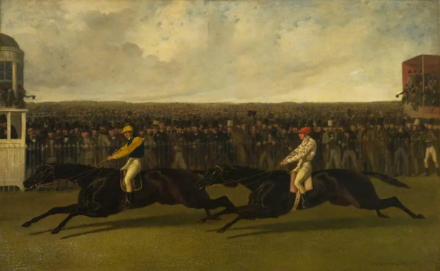 The Flying Dutchman and the Voltigeur in action at York, May 13, 1851 - John Frederick Herring, Sr.