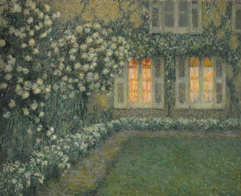 The White Garden at Twilight - Henri Le Sidaner