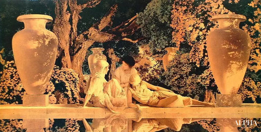 Le jardin d'Allah - Maxfield Parrish - Reproductions de tableaux et peintures haut de gamme