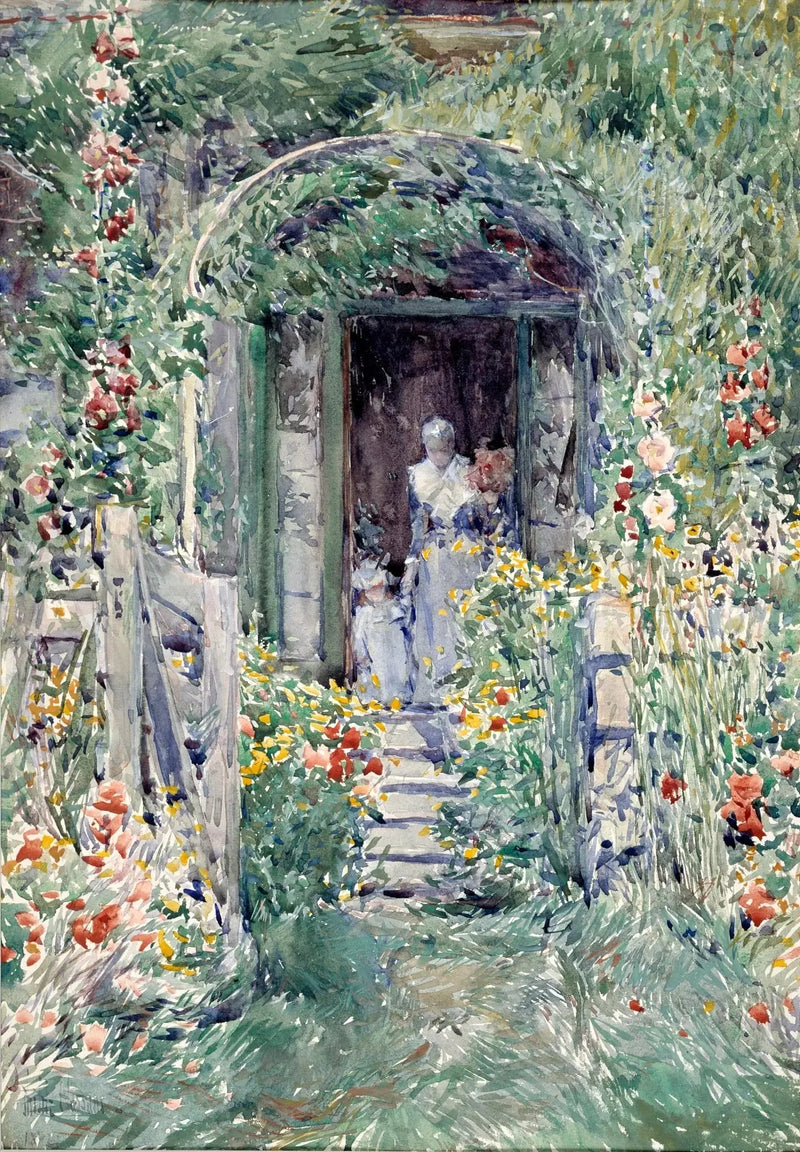 The Garden in Its Glory - Childe Hassam