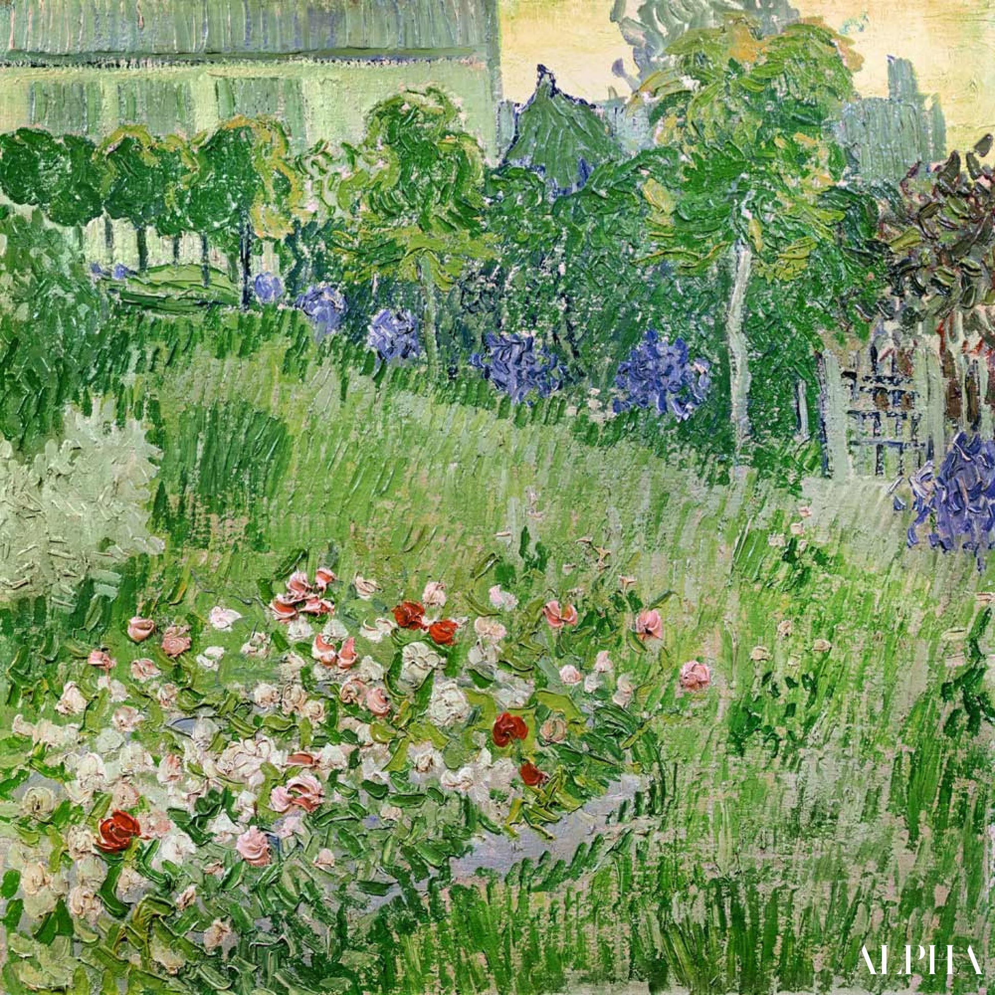 Le jardin de Daubigny - Van Gogh - Reproductions de tableaux et peintures haut de gamme