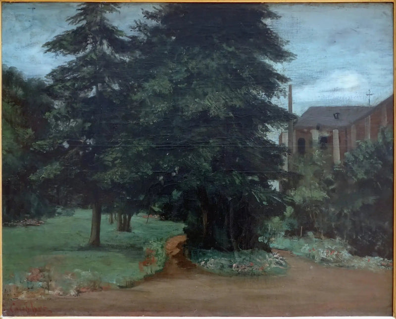 The Garden of the Abbey of Loos-lez-Lille - Gustave Courbet