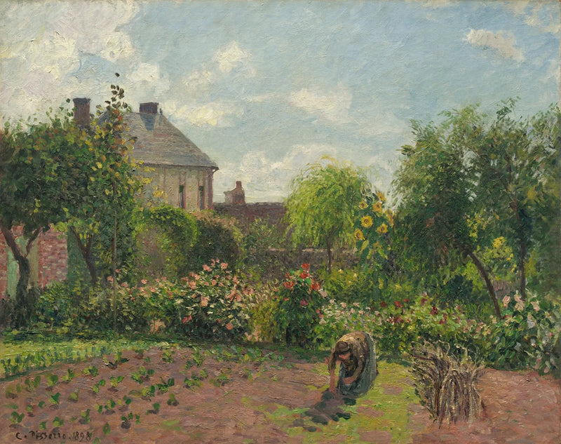 The Artist's Garden at Eragny - Camille Pissarro