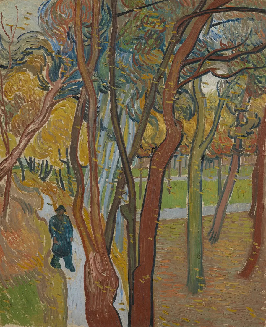 The garden of Saint-Paul Hospital ("The Falling Leaves") - Vincent van Gogh