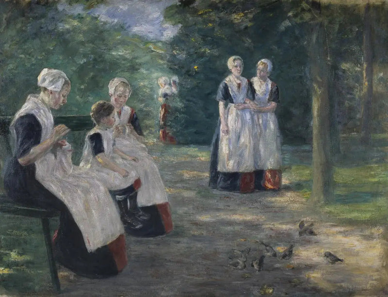 The Orphanage Garden of the City of Amsterdam - Max Liebermann