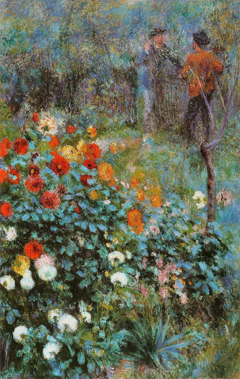 The Garden of Rue Cortot, Montmartre - Pierre-Auguste Renoir