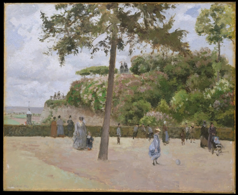The Garden of the City, Pontoise - Camille Pissarro