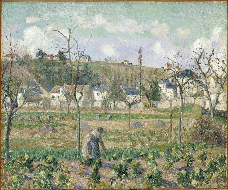 The Garden of Maubuisson, Pontoise, La Mère Bellette - Camille Pissarro