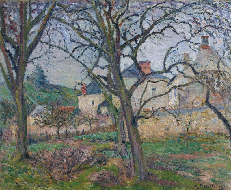 The Garden of Maubuisson, seen towards the Saint-Denis coast, Pontoise - Camille Pissarro