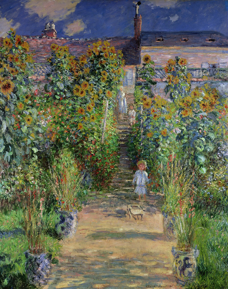 Monet's Garden at Vétheuil - Claude Monet