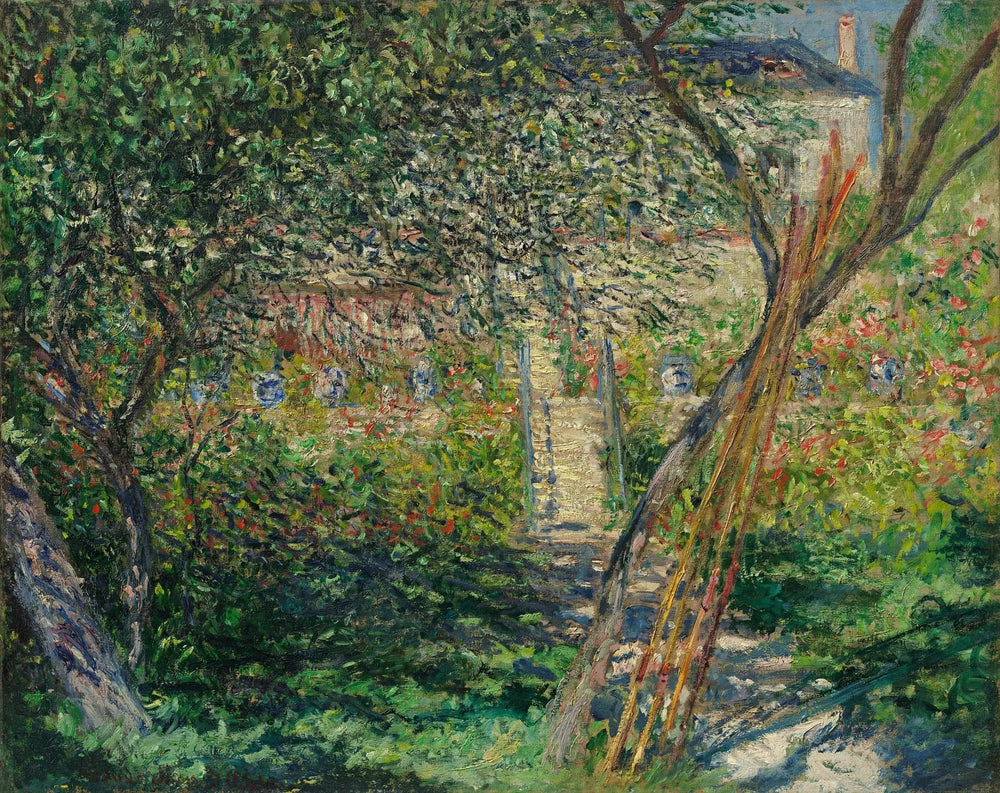Le jardin de Vétheuil - Claude Monet image 1 reproduction artisanale de tableau