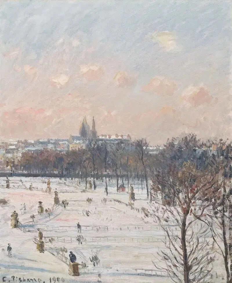 The Tuileries Garden, snow effect - Camille Pissarro