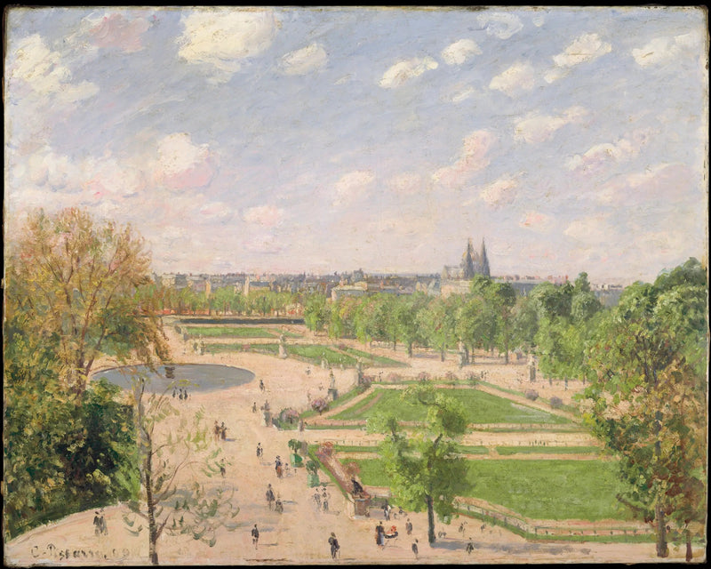 The Tuileries Garden on a Spring Morning - Camille Pissarro