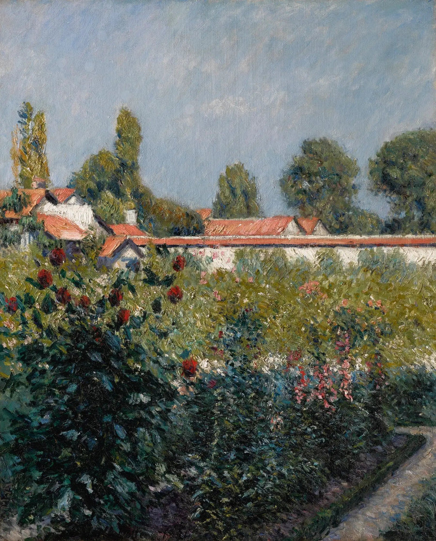 The Garden of Petit Gennevilliers, the Pink Roofs - Gustave Caillebotte