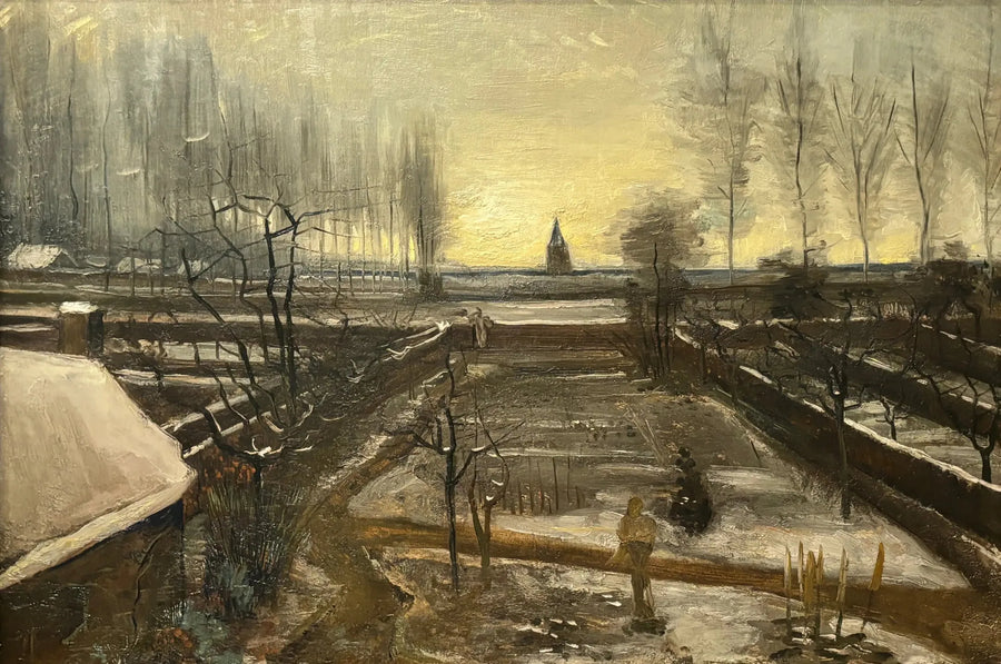 The Garden of the Presbytery at Nuenen in the Snow - Vincent van Gogh