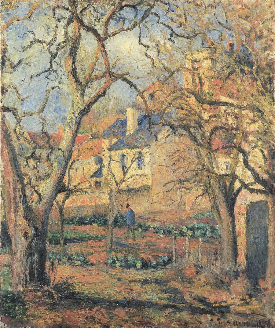 The Kitchen Garden at L'Hermitage - Camille Pissarro
