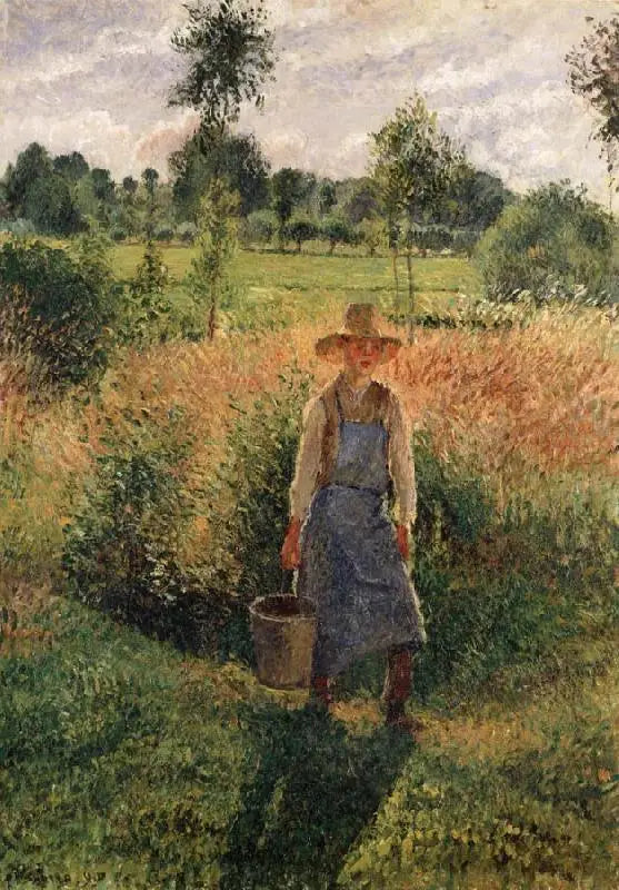 The Gardener, Afternoon Sun, Eragny - Camille Pissarro