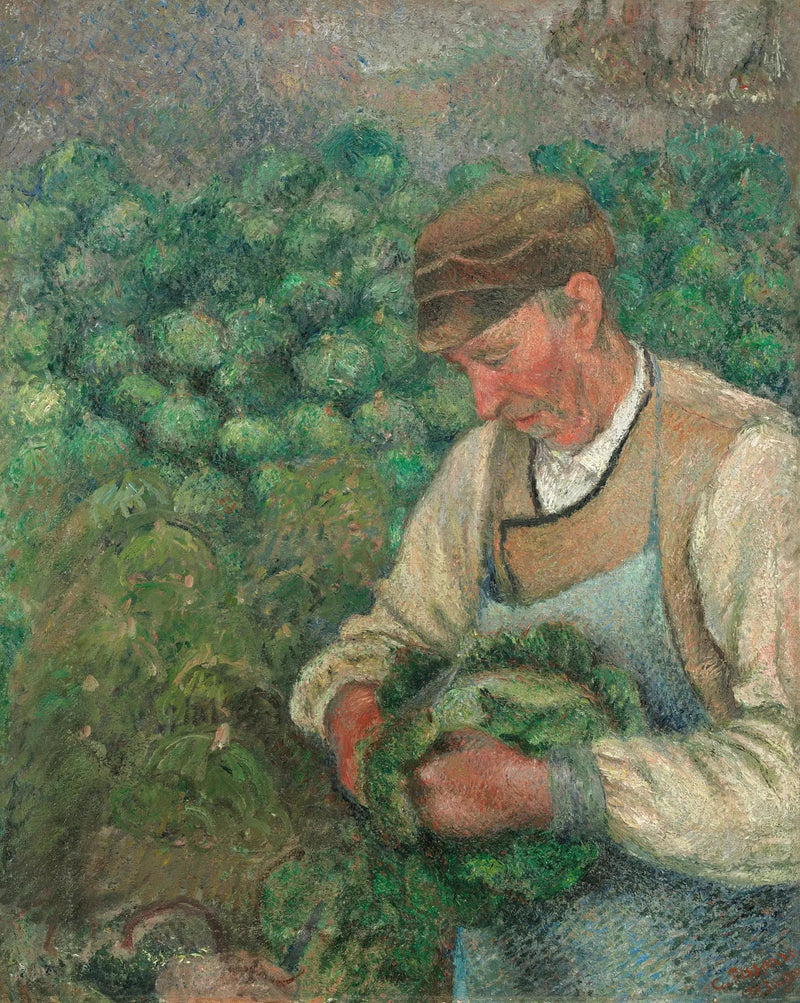 The Gardener - Old Peasant with Cabbage - Camille Pissarro