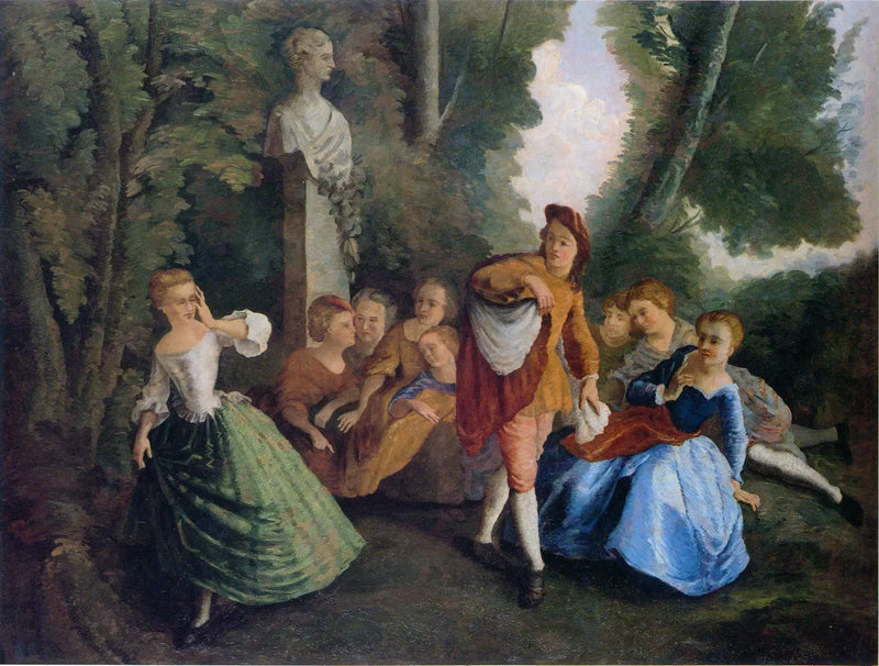 Hide and Seek, after Lancret - Paul Cézanne