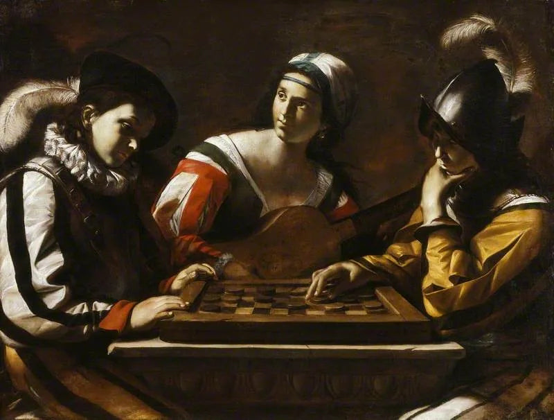 Checkers game - Mattia Preti