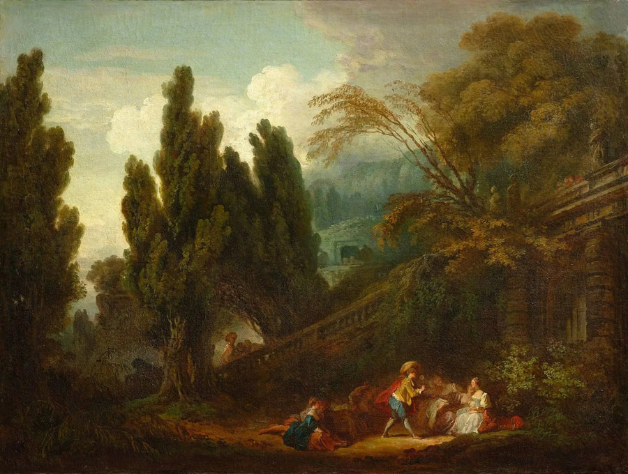 The Game of the Palette - Jean-Honoré Fragonard