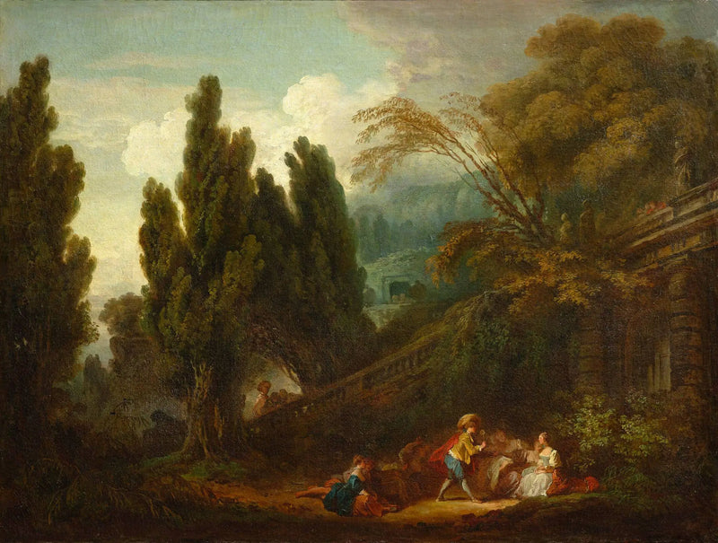The Game of the Palette - Jean-Honoré Fragonard