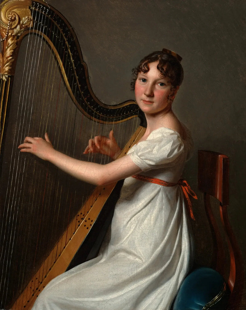 The Young Harpist - Louis-Léopold Boilly