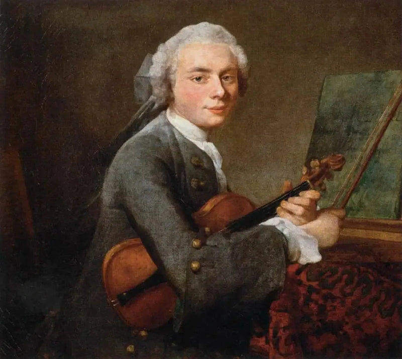 The Young Man with Violin - Jean Siméon Chardin