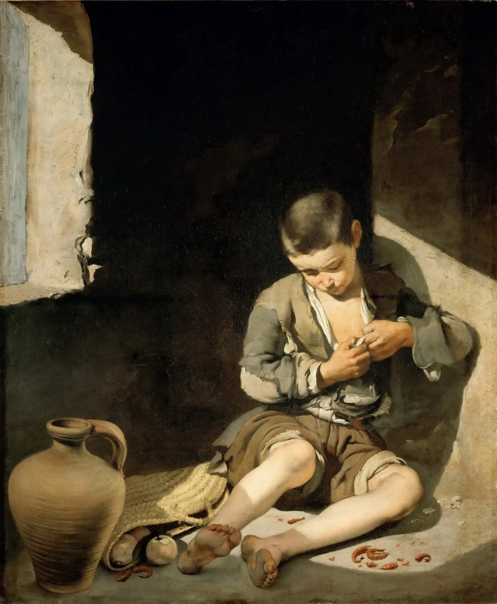 Le Jeune Mendiant - Bartolomé Esteban Murillo image 1 copie de tableau peinte à la main