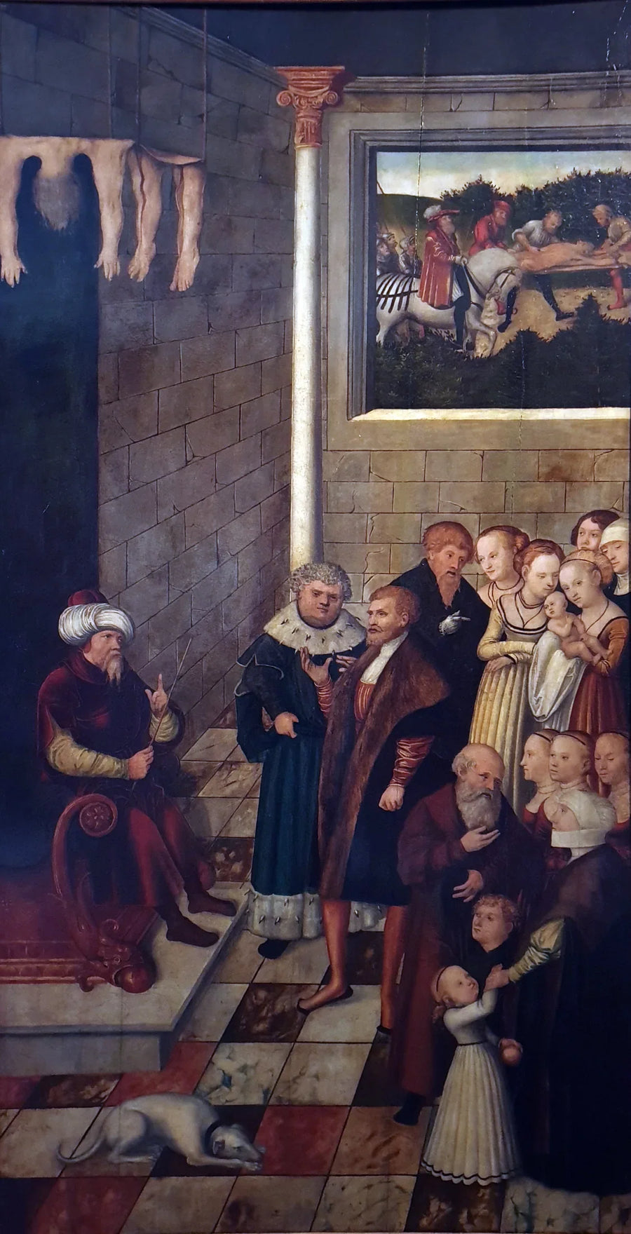 The Judgment of Kambyse (exemplum panels of Elector Joachim II) - Lucas Cranach the Elder