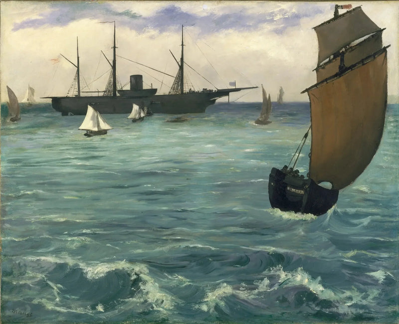 The Kearsarge at Boulogne - Édouard Manet