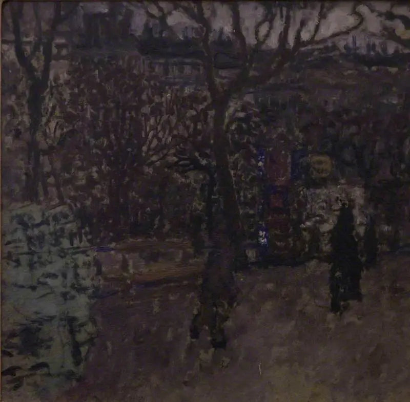 The Kiosk, Boulevard des Batignolles - Pierre Bonnard