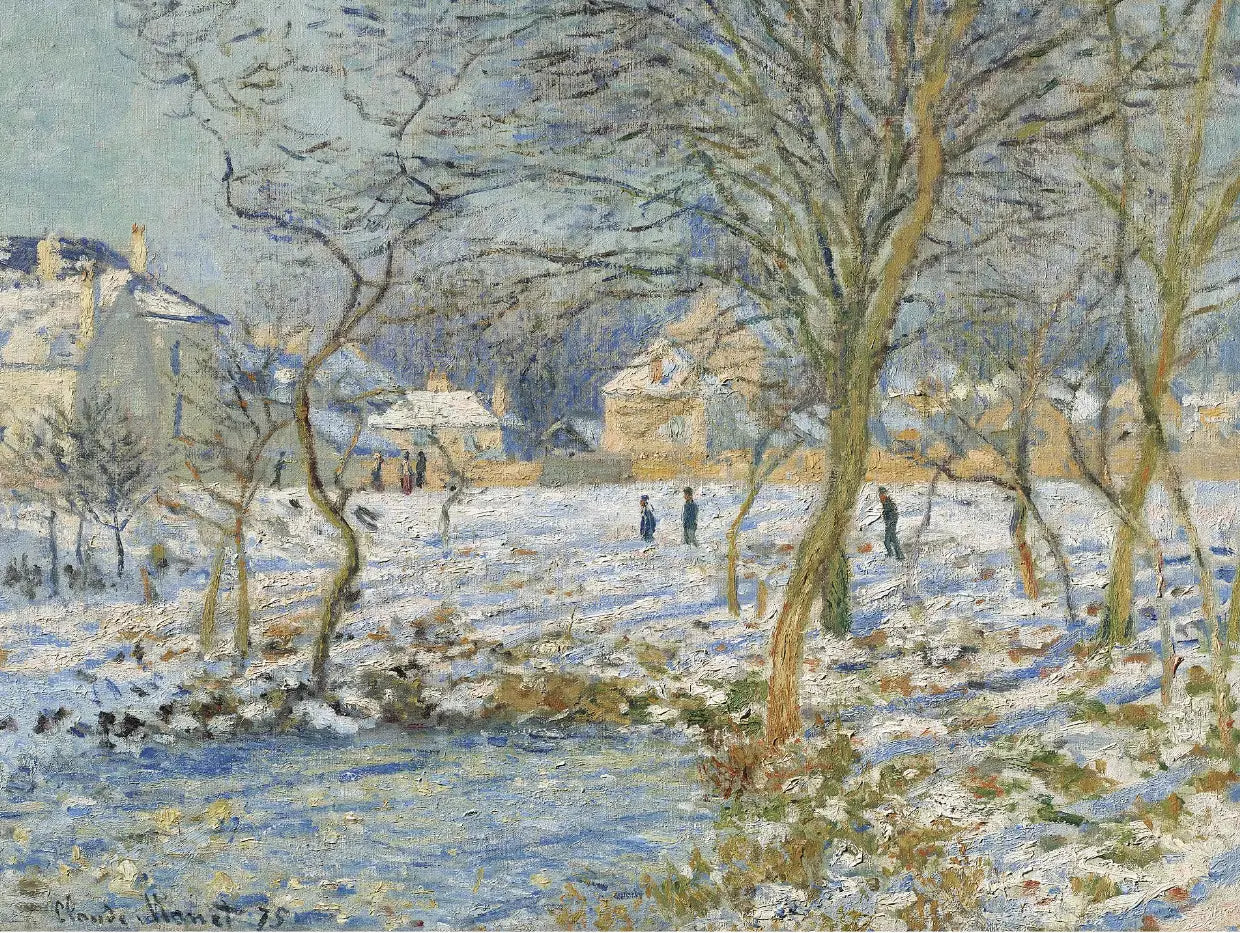 Le lac, l'effet de la neige - Claude Monet image 1 reproduction réalisée par Alpha Reproduction