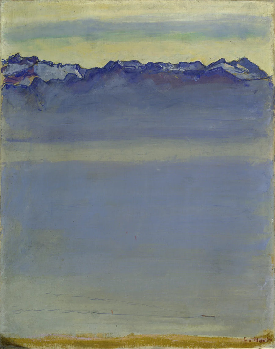 Lake Geneva with the Savoy Alps - Ferdinand Hodler