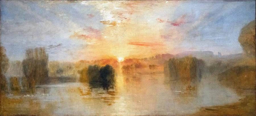 The Lake, Petworth, Sunset; Study Example - J. M. W. Turner