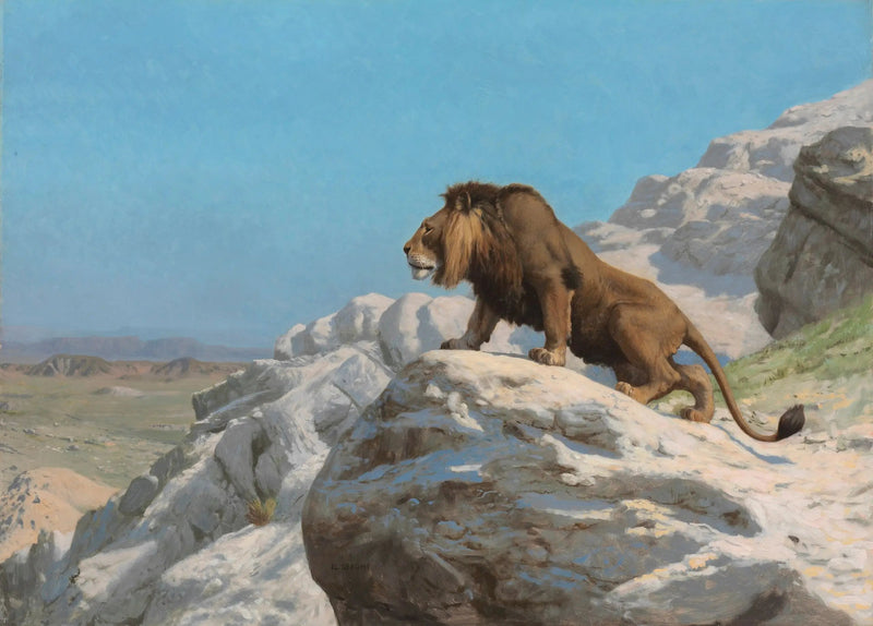 The Lion on the Watch - Jean-Léon Gérôme