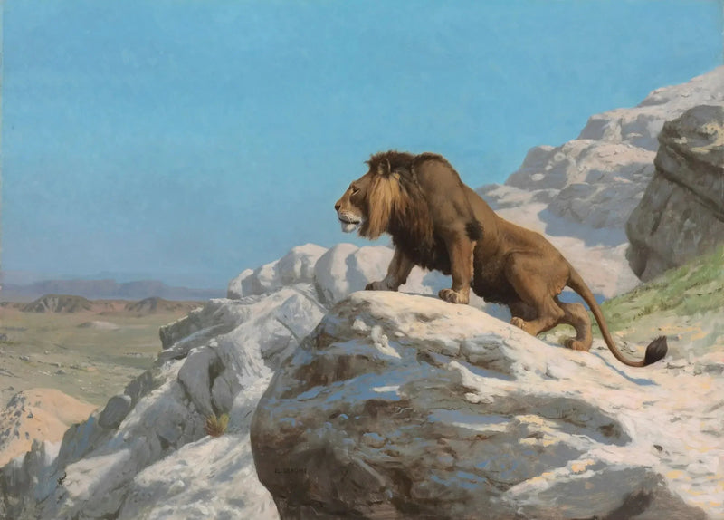 The Lion on the Watch - Jean-Léon Gérôme