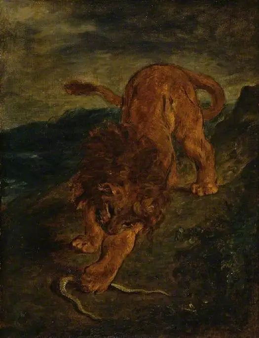 The Lion and the Snake - Eugène Delacroix