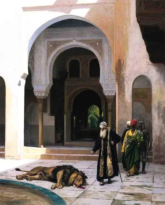 The Cursed Lion - Jean-Léon Gérôme