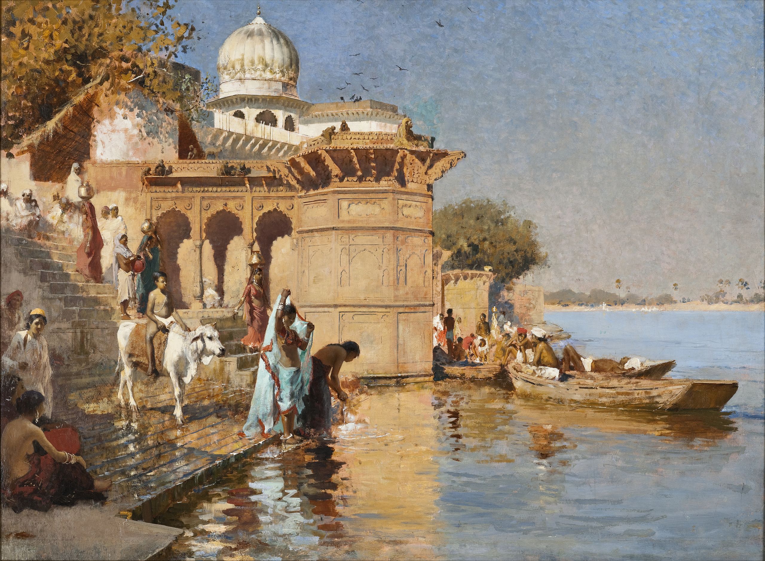 Along the Ghats, Mathura - Edwin Lord Weeks