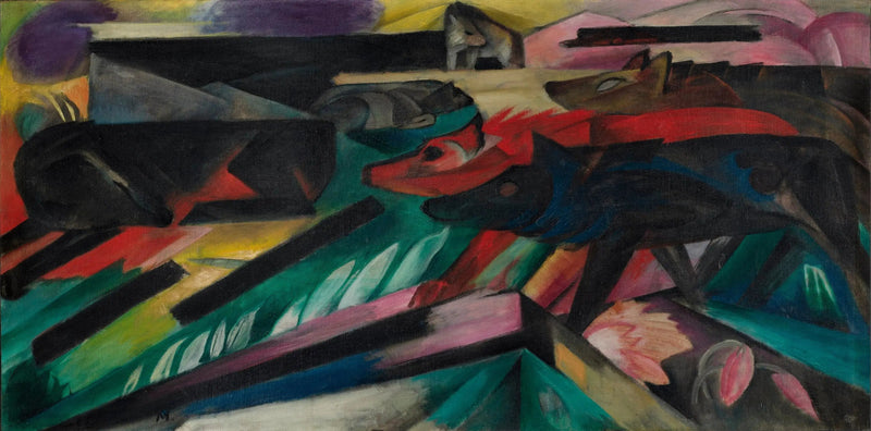 The Wolves (Balkan War) - Franz Marc