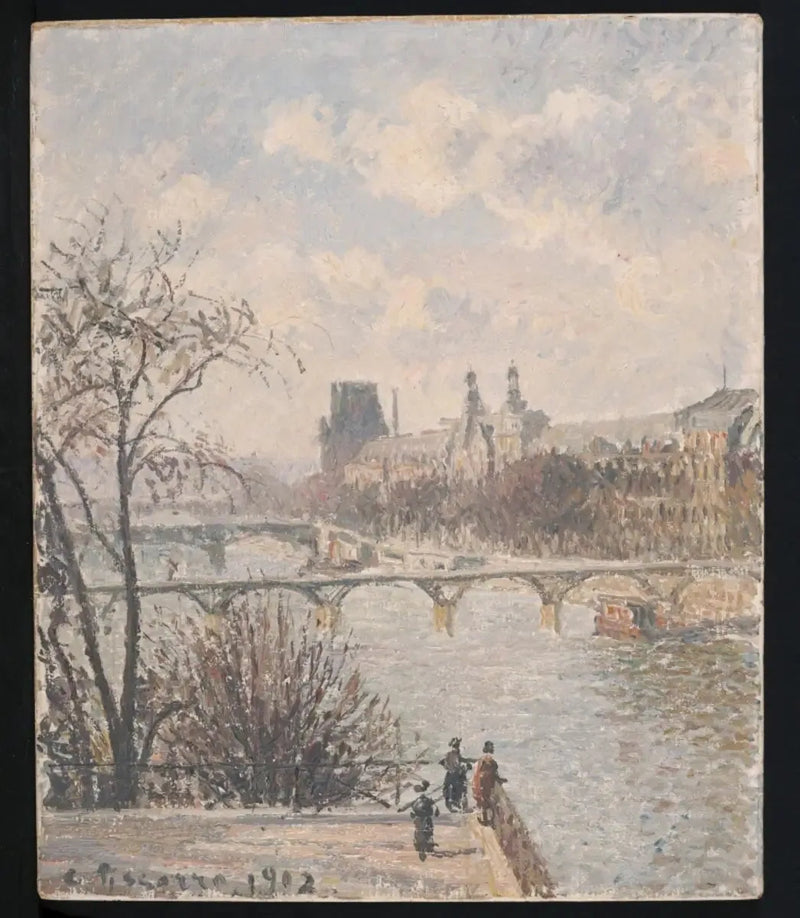 The Louvre, Morning - Camille Pissarro