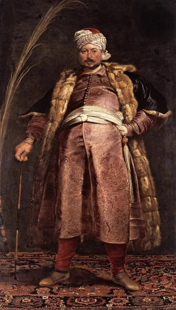 The merchant Nicolas des Respaigne on a pilgrimage to Jerusalem - Peter Paul Rubens