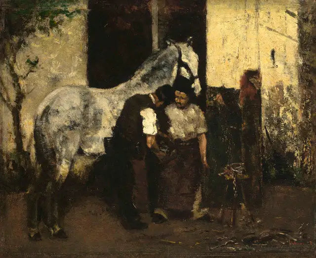 The Farrier - Max Liebermann