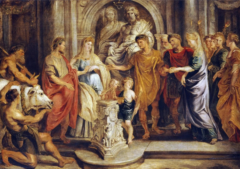 The Marriage of Constantine and Fausta and of Constantia and Licinius - Peter Paul Rubens