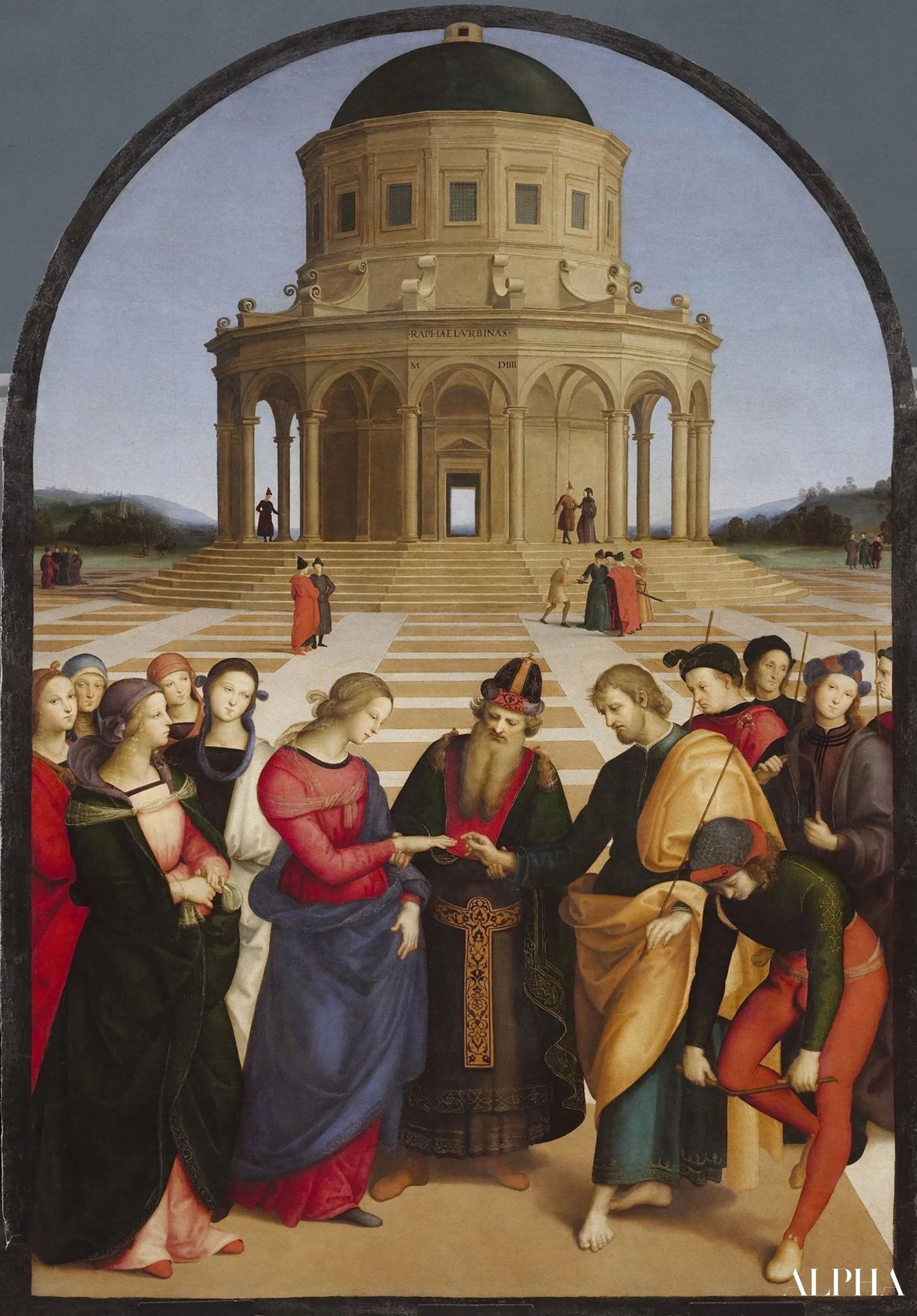 The Marriage of the Virgin - Raphael (painter) - High-end reproductions of paintings and artworks